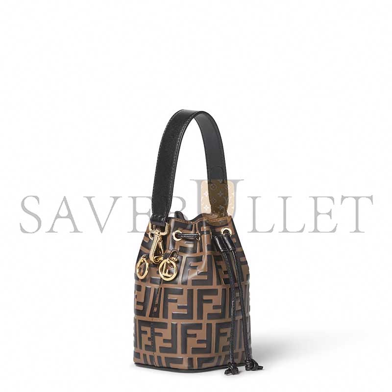 FENDI MON TRÉSOR BUCKET BAG IN BROWN (18*12*10cm)